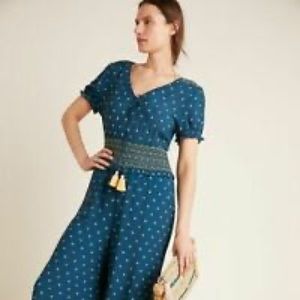 Farm rio teal jumpsuit, sz large